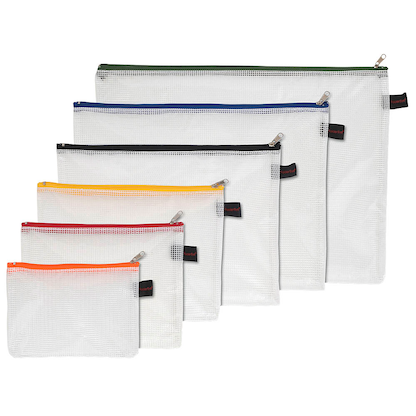 Artikelbild 3 für FolderSys Reißverschlussbeutel DIN A6 transparent/orange 0,15 mm, 1 St., Artikelnummer 641779