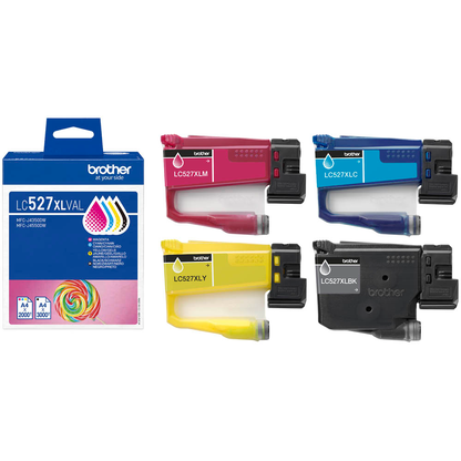 Artikelbild für brother LC-527XLVAL schwarz, cyan, magenta, gelb Druckerpatronen, 4er-Set, Artikelnummer 707329
