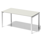 Artikelbild 1 für BISLEY Cito Schreibtisch grauweiß, verkehrsweiß rechteckig, 4-Fuß-Gestell weiß 160,0 x 80,0 cm, Artikelnummer 256887