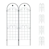 Artikelbild 1 für relaxdays Rankgitter Metall dunkelgrün rechteckig 50,0 x 180,0 cm, 2 St., Artikelnummer 450284