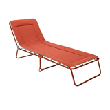 Artikelbild 1 für BEST Sonnenliege Chiemsee orange Stahl, Artikelnummer 657639
