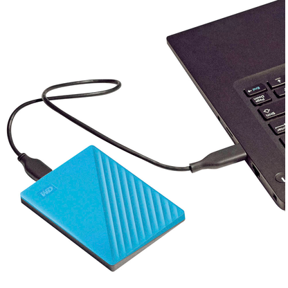 Artikelbild für Western Digital My Passport 2 TB externe HDD-Festplatte blau, schwarz, Artikelnummer 941125