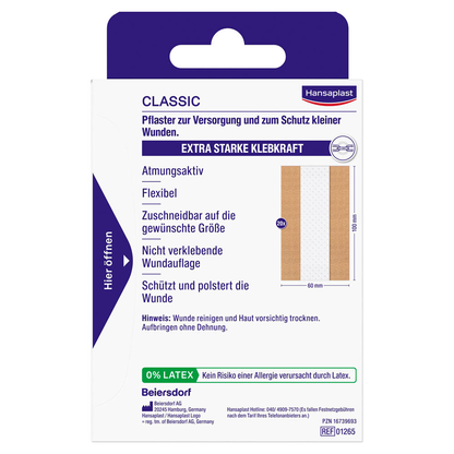 Artikelbild 2 für Hansaplast Pflaster CLASSIC 4808213002 beige 6,0 x 10,0 cm, 20 St., Artikelnummer 464931