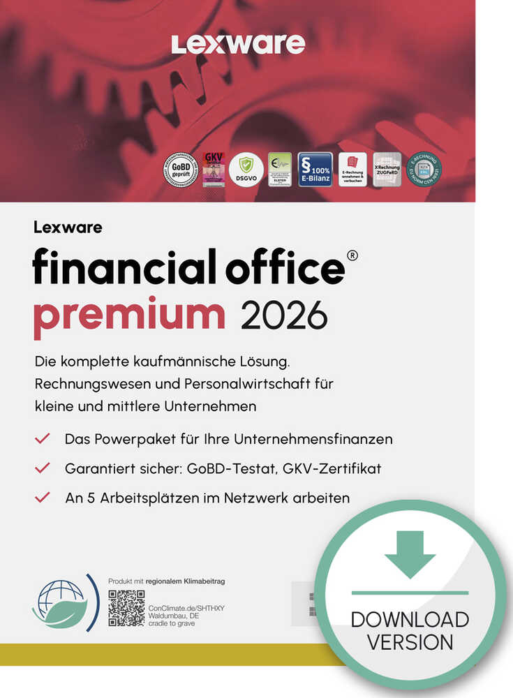 Lexware Desktop Version LEXWARE Financial Office Premium 2026 Software Vollversion (Download ...
