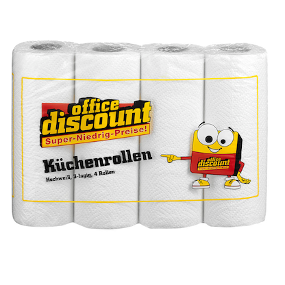 Artikelbild 2 für office discount Küchenrollen 3-lagig, 32 Rollen, Artikelnummer 394686