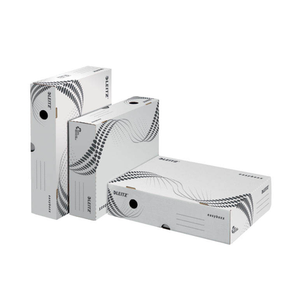 Artikelbild 2 für LEITZ Archivboxen easyboxx weiß 8,0 x 35,0 x 25,0 cm, 25 Pack, Artikelnummer 667860