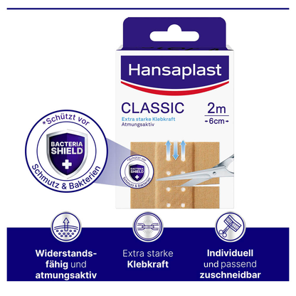 Artikelbild 3 für Hansaplast Pflaster CLASSIC 4808213002 beige 6,0 x 10,0 cm, 20 St., Artikelnummer 464931