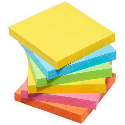 Artikelbild für Post-it® Super Sticky Carnival Haftnotizen extrastark 6546SR farbsortiert, 6 Blöcke, Artikelnummer 202073
