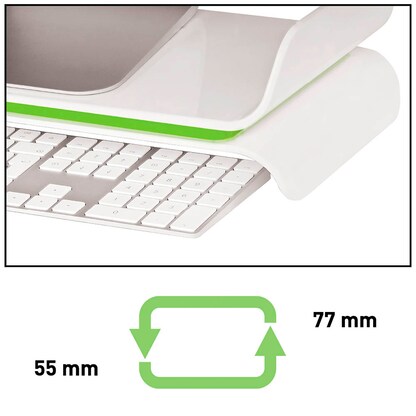 Artikelbild 6 für LEITZ Monitorständer Ergo WOW weiß, grün, Artikelnummer 280954