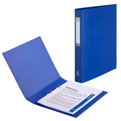 Artikelbild für Exacompta Ringbuch 2-Ringe blau 4,0 cm DIN A4, 1 St., Artikelnummer 680479