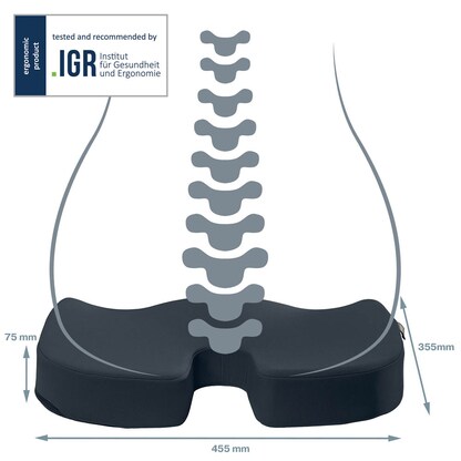 Artikelbild 3 für LEITZ Sitzkissen Ergo Cosy grau 45,5 x 35,5 cm, 1 St., Artikelnummer 793972