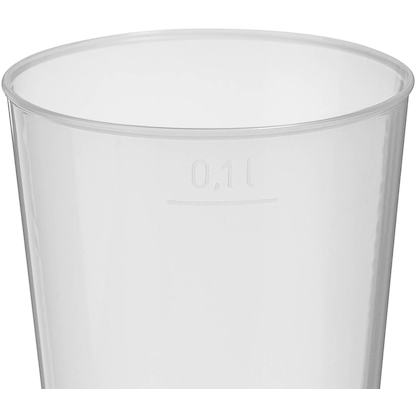 Artikelbild 3 für STARPAK Mehrweg-Trinkbecher transparent 0,1 l, 40 St., Artikelnummer 890364