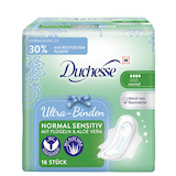 Artikelbild 1 für Duchesse Binden Ultra Normal Sensitiv Aloe Vera mit Flügeln für leichte bis mittlere Tage, 16 St., Artikelnummer 158806