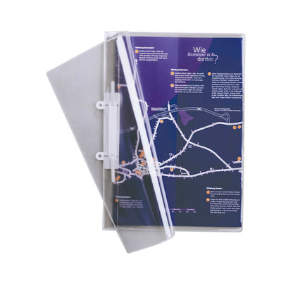 Artikelbild für AKTION: DURABLE Präsentationshefter Kunststoff transparent DIN A4, 125 St., Artikelnummer 956110