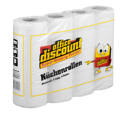 Artikelbild 4 für office discount Küchenrollen 3-lagig, 32 Rollen, Artikelnummer 394686