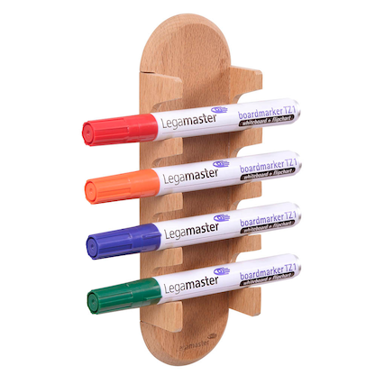 Artikelbild für Legamaster magnetischer Stiftehalter WOODEN braun Holz 4 Fächer 6,2 x 3,9 x 24,0 cm, Artikelnummer 497101