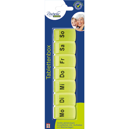 Artikelbild für Duchesse MED Tablettenbox gelb, 1 St., Artikelnummer 161629