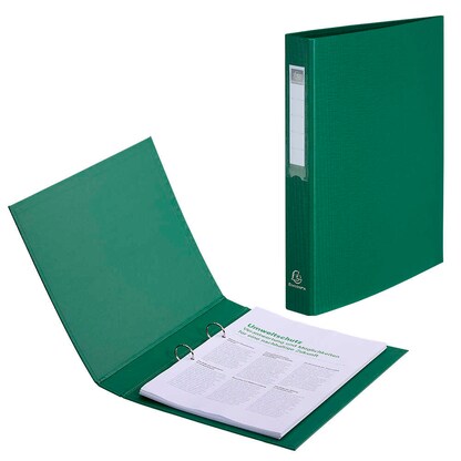 Artikelbild für Exacompta Ringbuch 2-Ringe grün 4,0 cm DIN A4, 1 St., Artikelnummer 680597