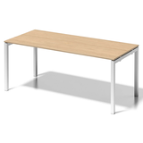 Artikelbild 1 für BISLEY Cito Schreibtisch ahorn, verkehrsweiß rechteckig, 4-Fuß-Gestell weiß 180,0 x 80,0 cm, Artikelnummer 256937