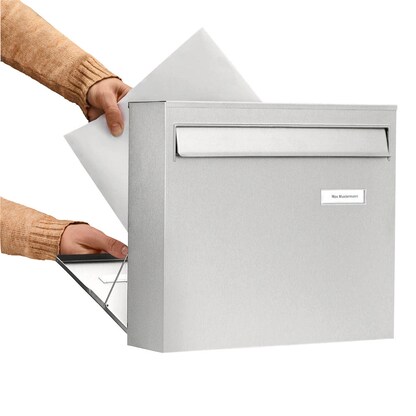 Artikelbild 3 für BURG WÄCHTER Briefkasten Borkum 20390 silber, Artikelnummer 503307