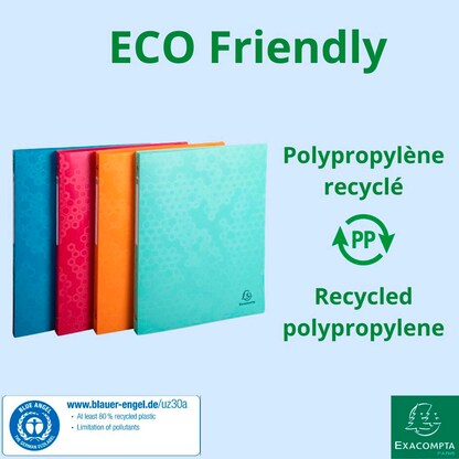 Artikelbild 11 für Exacompta Maïa Ringbücher 2-Ringe farbsortiert 2,0 cm DIN A4, 20 St., Artikelnummer 681177