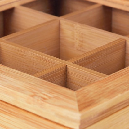 Artikelbild 8 für relaxdays Teebox braun 22,0 x 22,0 cm, 1 St., Artikelnummer 400711