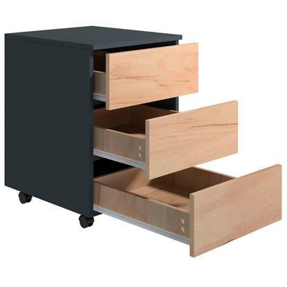 Artikelbild 6 für VCM my office Dalosa Rollcontainer anthrazit, eiche 3 Auszüge 39,0 x 45,0 x 55,0 cm, Artikelnummer 911187