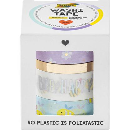 Artikelbild 2 für folia BEE Deko-Klebeband matt 15,0/5,0 mm x 5,0 m 4 Rollen, Artikelnummer 528651