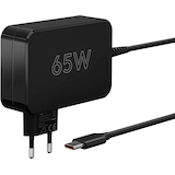 Artikelbild 1 für goobay Ladekabel mit Adapter schwarz, Kabellänge: 1,8 m, 65 Watt, Artikelnummer 557136