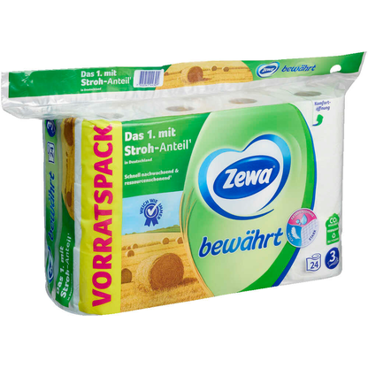 Artikelbild 2 für Zewa Toilettenpapier bewährt 3-lagig, 24 Rollen, Artikelnummer 769459