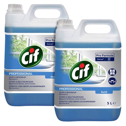 Artikelbild für Cif PROFESSIONAL Refill Glasreiniger 2x 5 l, Artikelnummer 426938