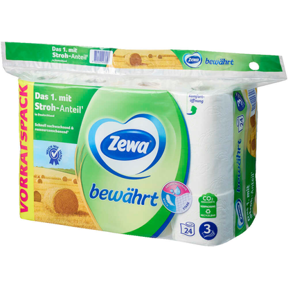Artikelbild 3 für Zewa Toilettenpapier bewährt 3-lagig, 24 Rollen, Artikelnummer 769459