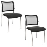 Artikelbild 1 für Topstar Besucherstühle Visit 10 Net NV290 G220 anthrazit, schwarz Stoff, 2 St., Artikelnummer 618145
