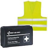 Artikelbild 1 für FIRST AID ONLY® Erste-Hilfe-Tasche mit Warnweste DIN 13167 schwarz, Artikelnummer 314058
