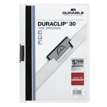 Artikelbild für DURABLE Klemmhefter DURACLIP weiß, 5 St., Artikelnummer 567651