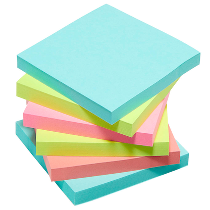 Artikelbild 4 für Post-it® Super Sticky Cosmic Haftnotizen extrastark farbsortiert, 6 Blöcke, Artikelnummer 308142