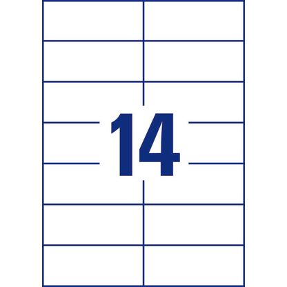 Artikelbild 2 für dundee Etiketten weiß 105,0 x 42,3 mm, 100 Blatt, Artikelnummer 585137