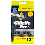 Artikelbild 1 für Gillette Blue3 Smooth Einwegrasierer 12 St., Artikelnummer 653479