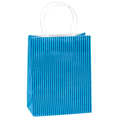 Artikelbild 3 für TSI Geschenktüten STREIFEN blau,grün, orange, lila 18,0 x 23,0 cm, 12 St., Artikelnummer 653119