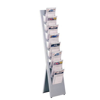 Artikelbild für Kerkmann Prospektständer Vito silber DIN A4 8 Fächer 32,0 x 42,0 x 150,0 cm, 1 St., Artikelnummer 647920