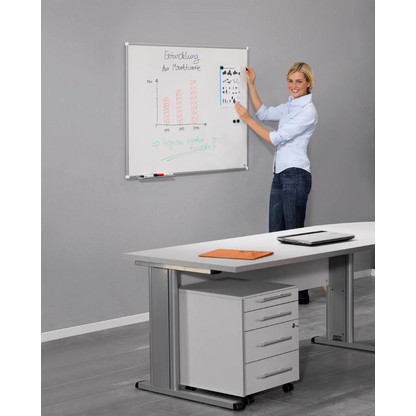 Artikelbild 3 für AKTION: Legamaster Whiteboard PREMIUM PLUS 150,0 x 100,0 cm weiß emaillierter Stahl + GRATIS 4 Boardmarker TZ 100 farbsortiert, Artikelnummer 247684