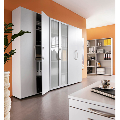 Artikelbild 5 für HAMMERBACHER Aktenschrank Altus, V4100/5/5/BM lichtgrau 4 Fachböden 80,0 x 33,0 x 188,0 cm, Artikelnummer 210690