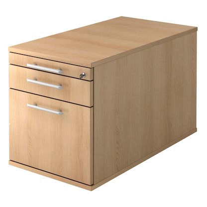 Artikelbild für HAMMERBACHER Solid Rollcontainer eiche 4 Auszüge 42,8 x 80,0 x 51,2 cm, Artikelnummer 593374