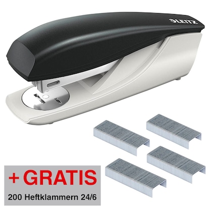 Artikelbild für AKTION: LEITZ Heftgerät 5500 schwarz, 1 St. + GRATIS 200 Heftklammern 24/6, Artikelnummer 367987