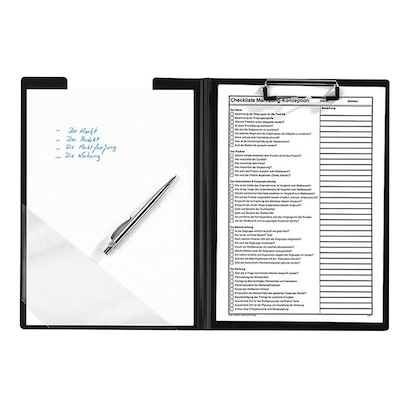 Artikelbild 6 für FolderSys Klemmbrettmappe 80003-30 DIN A4 schwarz Kunststoff, 1 St., Artikelnummer 812560