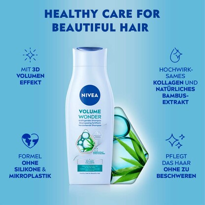 Artikelbild 3 für NIVEA VOLUME WONDER Shampoo 400,0 ml, Artikelnummer 578108