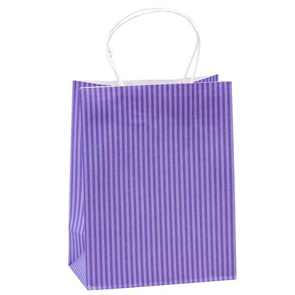 Artikelbild 6 für TSI Geschenktüten STREIFEN blau,grün, orange, lila 18,0 x 23,0 cm, 12 St., Artikelnummer 653119