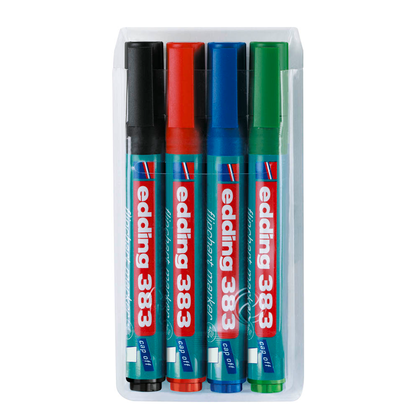 Artikelbild für edding 383 Flipchart-Marker farbsortiert 1,0 - 5,0 mm, 4 St., Artikelnummer 478016