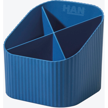Artikelbild 2 für HAN Stiftehalter KARMA blau Polystyrol 4 Fächer 11,1 x 11,1 x 10,5 cm, Artikelnummer 661872