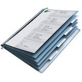 Artikelbild 1 für DURABLE Personalhefter Kunststoff blau DIN A4 5x kaufmännische Heftung, 1 St., Artikelnummer 334318